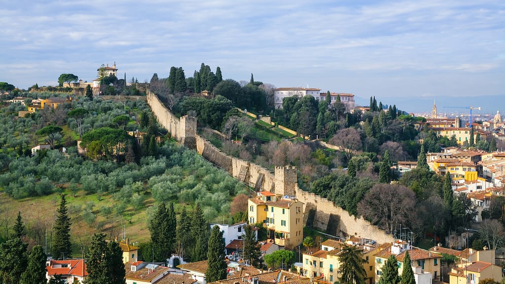 Medieval walls of Florence, Italy