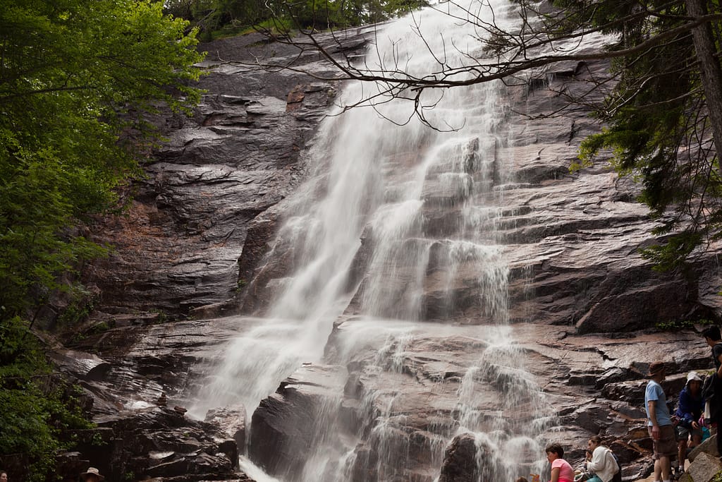 Top places to see in New England: The Arethusa Falls in New Hampshire, USA